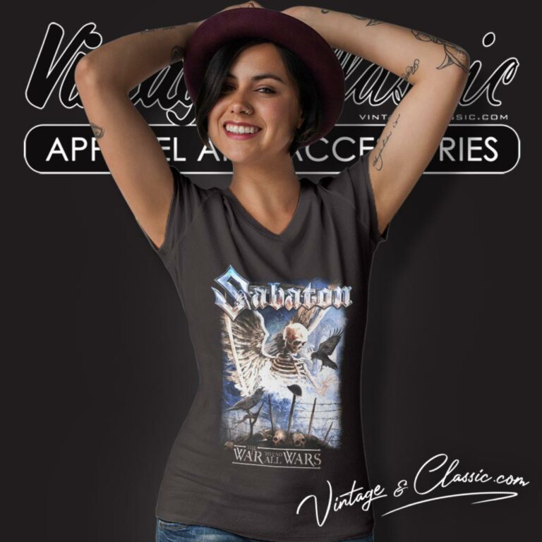 Sabaton Shirt The War To End All What V Neck TShirt Sabaton Shirt The War To End All What V Neck TShirt