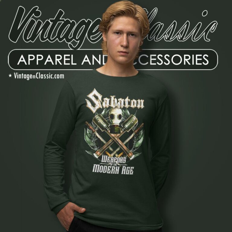 Sabaton Shirt Weapons Of The Modern Age Long Sleeve Tee Sabaton Shirt Weapons Of The Modern Age Long Sleeve Tee
