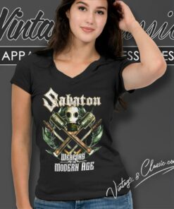 Sabaton Shirt Weapons Of The Modern Age V Neck TShirt