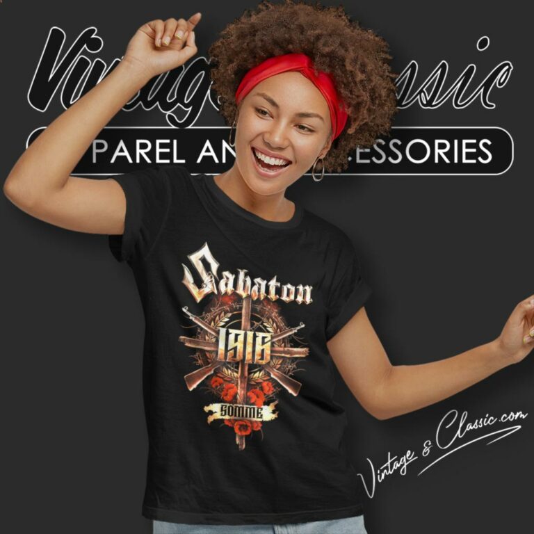 Sabaton Somme 1916 Lyrics Women T Shirt Sabaton Somme 1916 Lyrics Women T Shirt