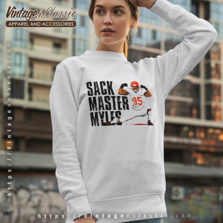 Sack Master Myles Garrett Cleveland Browns Sweatshirt Sack Master Myles Garrett Cleveland Browns Sweatshirt