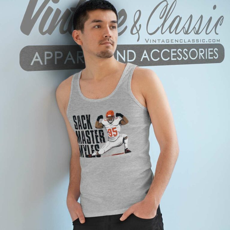 Sack Master Myles Garrett Cleveland Browns Tank Top Racerback Sack Master Myles Garrett Cleveland Browns Tank Top Racerback