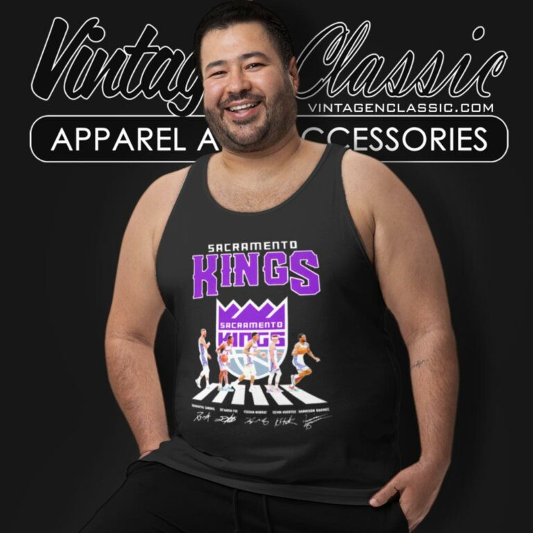Sacramento Kings Abbey Road Signatures Tank Top Racerback Sacramento Kings Abbey Road Signatures Tank Top Racerback