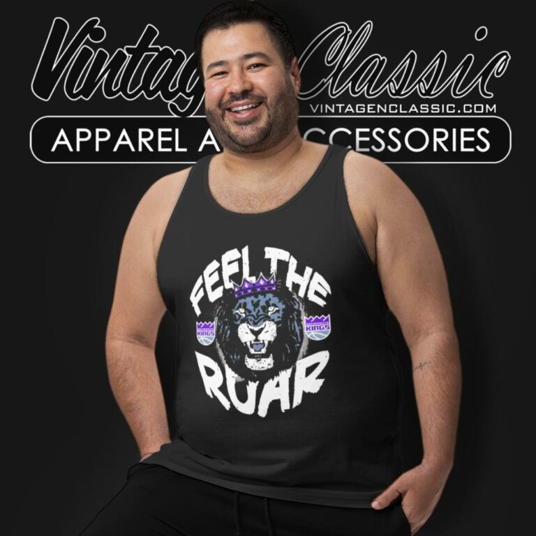 Sacramento Kings Feel The Roar Tank Top Racerback Sacramento Kings Feel The Roar Tank Top Racerback