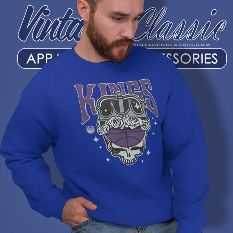 Sacramento Kings Grateful Dead Skull Sweatshirt Sacramento Kings Grateful Dead Skull Sweatshirt