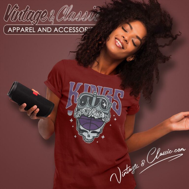 Sacramento Kings Grateful Dead Skull Women T Shirt Sacramento Kings Grateful Dead Skull Women T Shirt