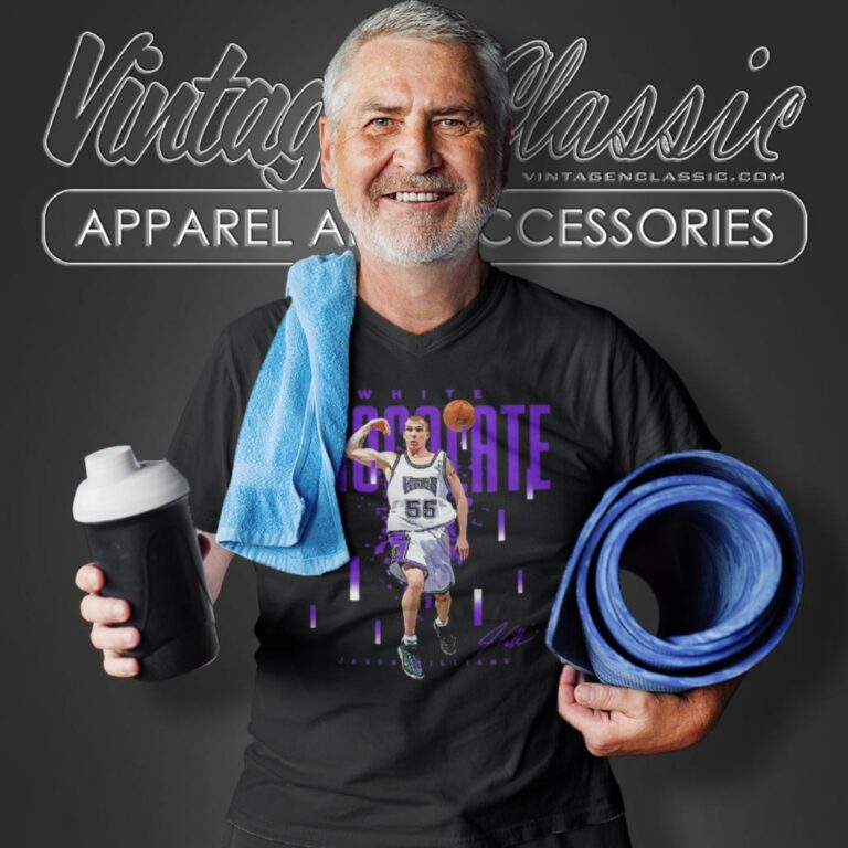 Sacramento Kings Jason Williams White Chocolate Signature V Neck TShirt Sacramento Kings Jason Williams White Chocolate Signature V Neck TShirt