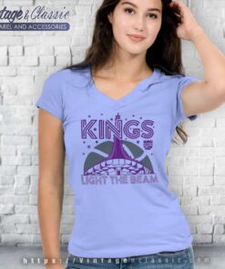 Sacramento Kings Light The Beam Hyper Local V Neck TShirt