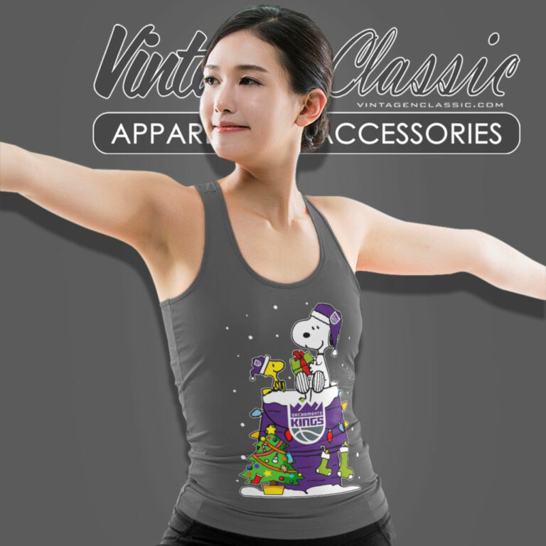 Sacramento Kings Shirt Christmas Snoopy Tank Top Racerback Sacramento Kings Shirt Christmas Snoopy Tank Top Racerback