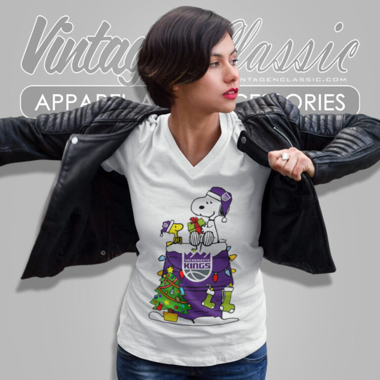 Sacramento Kings Shirt Christmas Snoopy V Neck TShirt Sacramento Kings Shirt Christmas Snoopy V Neck TShirt