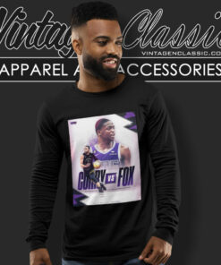 Sacramento Kings Shirt Curry Vs Fox Golden State Warriors Long Sleeve Tee