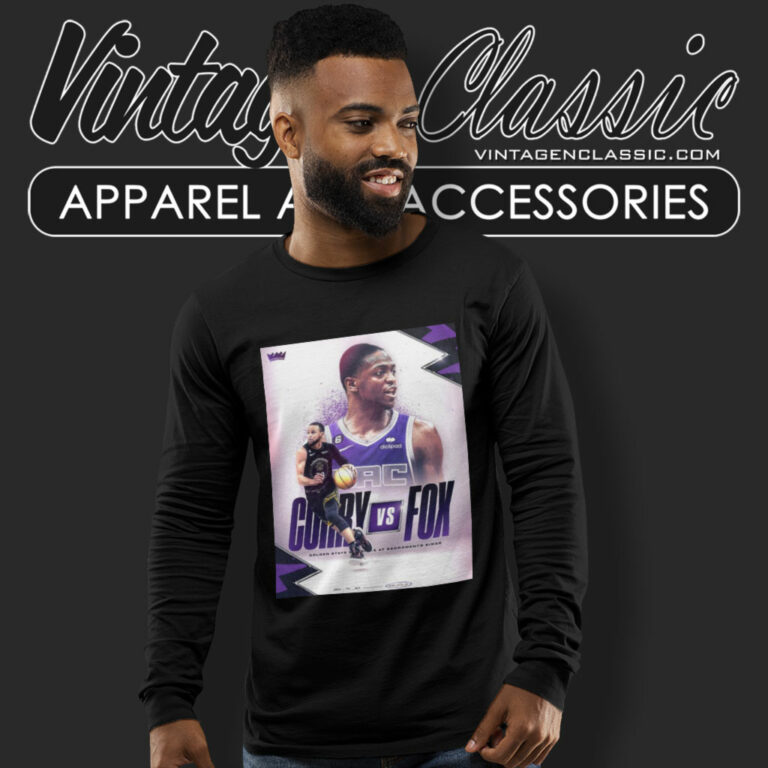 Sacramento Kings Shirt Curry Vs Fox Golden State Warriors Long Sleeve Tee Sacramento Kings Shirt Curry Vs Fox Golden State Warriors Long Sleeve Tee