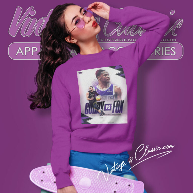 Sacramento Kings Shirt Curry Vs Fox Golden State Warriors Sweatshirt Sacramento Kings Shirt Curry Vs Fox Golden State Warriors Sweatshirt