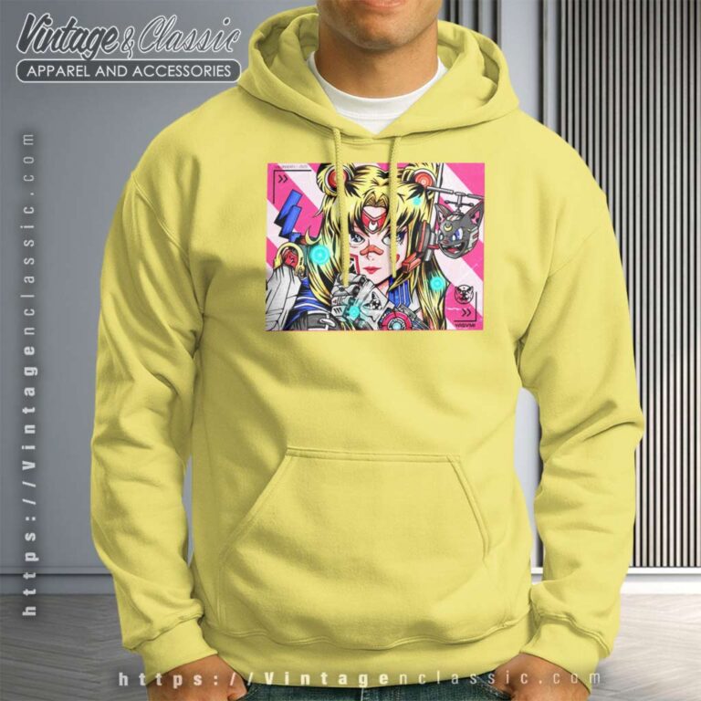 Sailor Moon Mech Digital Art Fanmade Hoodie Sailor Moon Mech Digital Art Fanmade Hoodie