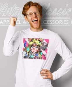 Sailor Moon Mech Digital Art Fanmade Long Sleeve Tee