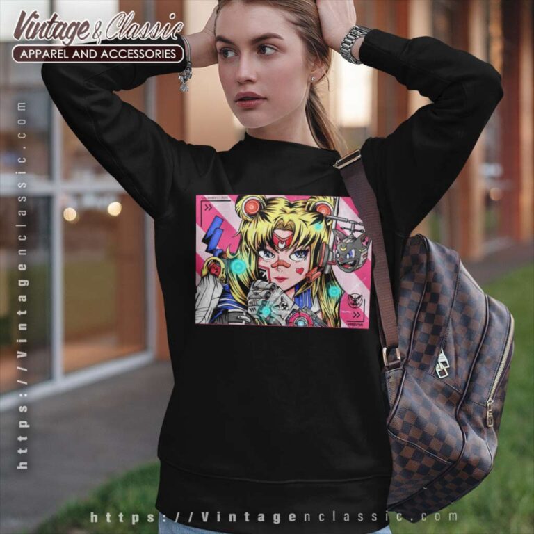 Sailor Moon Mech Digital Art Fanmade Sweatshirt Sailor Moon Mech Digital Art Fanmade Sweatshirt
