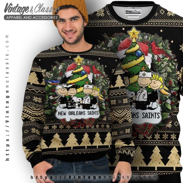 Saints Peanuts Snoopy Ugly Christmas Sweater Ugly Sweater Saints Peanuts Snoopy Ugly Christmas Sweater Ugly Sweater