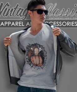 Saitama One Punch Man V Neck TShirt