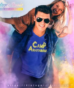 Salute Your Shorts Camp Anawanna Logo V Neck TShirt