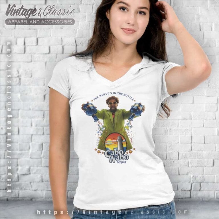 Sammy Hagar Cabo Wabo Tequila V Neck TShirt Sammy Hagar Cabo Wabo Tequila V Neck TShirt