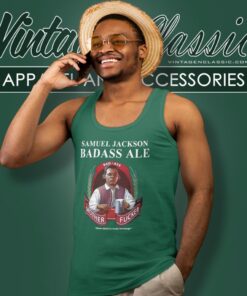 Samuel L Jackson Badass Ale Beer Tank Top Racerback