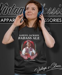 Samuel L Jackson Badass Ale Beer Women T Shirt