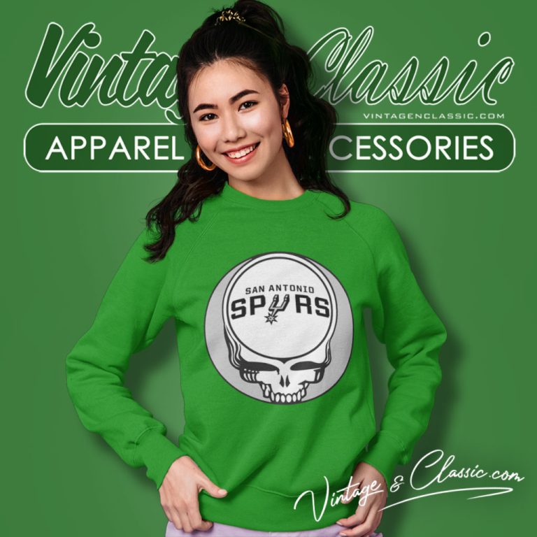 San Antonio Spurs Grateful Dead Steal Your Face Sweatshirt San Antonio Spurs Grateful Dead Steal Your Face Sweatshirt