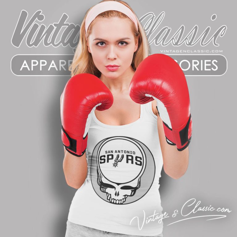 San Antonio Spurs Grateful Dead Steal Your Face Tank Top Racerback San Antonio Spurs Grateful Dead Steal Your Face Tank Top Racerback