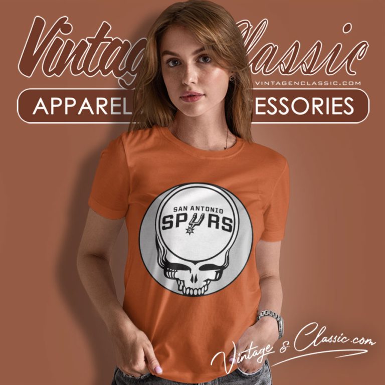 San Antonio Spurs Grateful Dead Steal Your Face Women T Shirt San Antonio Spurs Grateful Dead Steal Your Face Women T Shirt