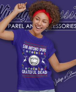 San Antonio Spurs Grateful Dead Ugly Christmas Women T Shirt