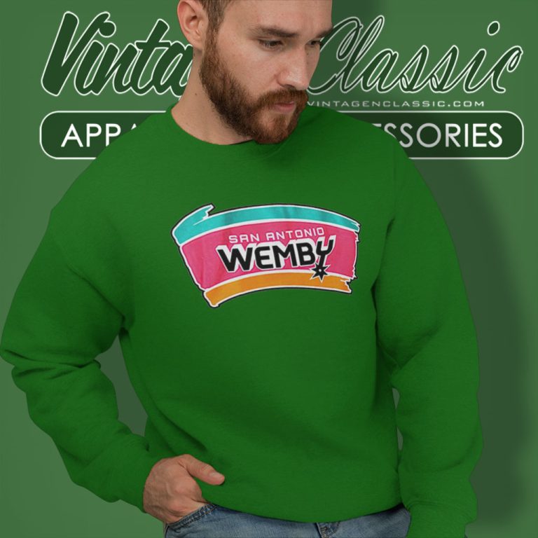 San Antonio Spurs Wemby Logo Sweatshirt San Antonio Spurs Wemby Logo Sweatshirt