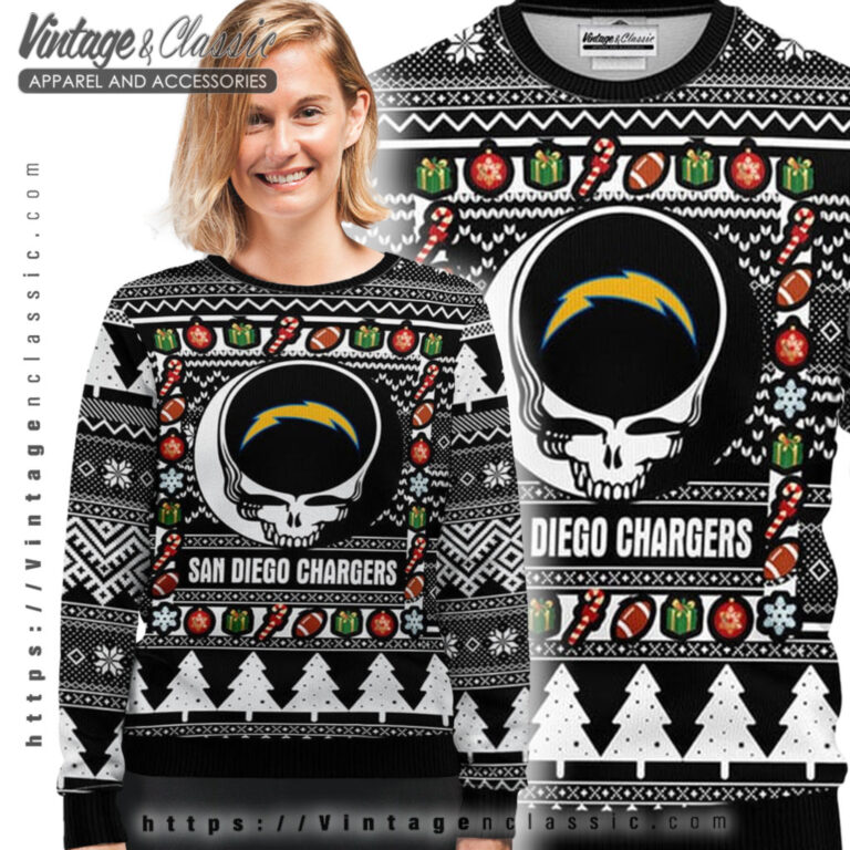 San Diego Chargers Grateful Dead Ugly Sweater Ugly Sweater shirt San Diego Chargers Grateful Dead Ugly Sweater Ugly Sweater shirt