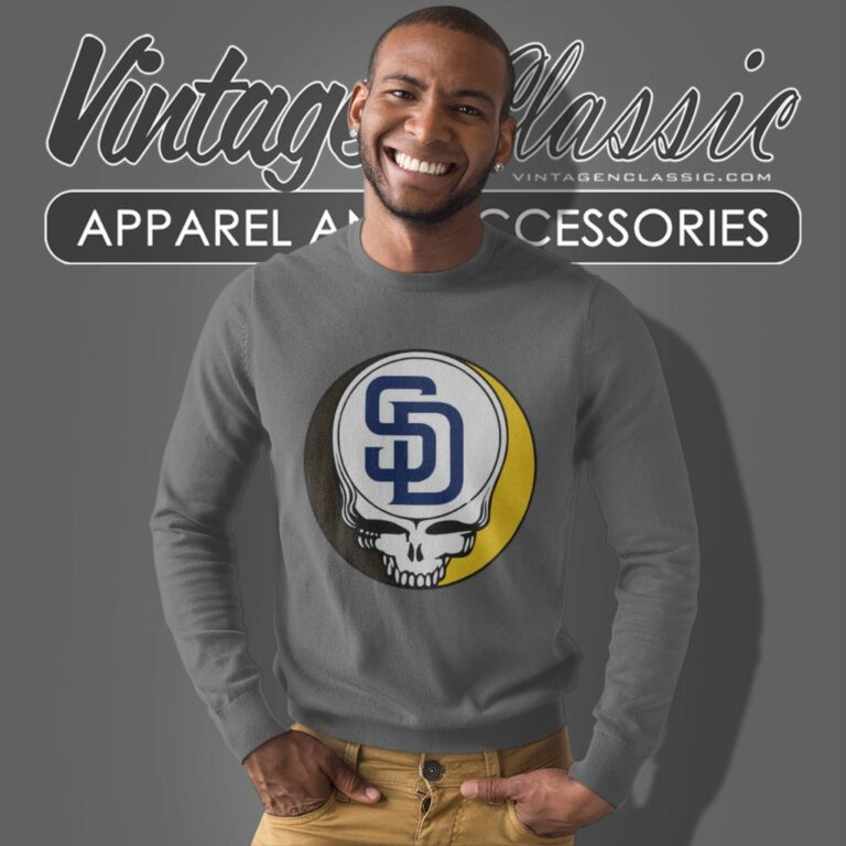 San Diego Padres Grateful Dead Steal Your Face Sweatshirt San Diego Padres Grateful Dead Steal Your Face Sweatshirt