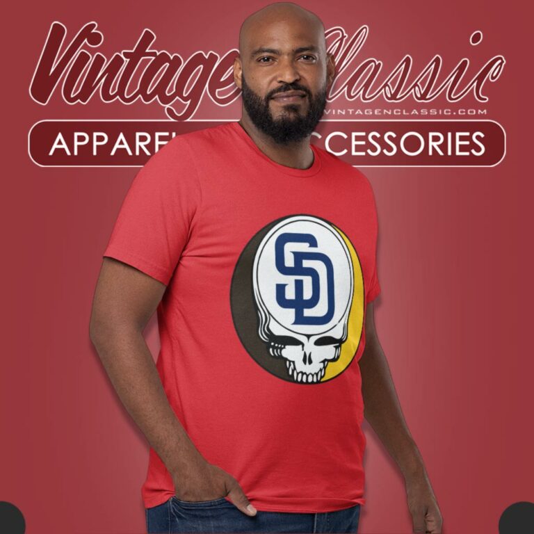 San Diego Padres Grateful Dead Steal Your Face T Shirt San Diego Padres Grateful Dead Steal Your Face T Shirt
