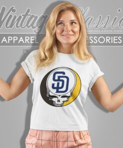 San Diego Padres Grateful Dead Steal Your Face Women T Shirt