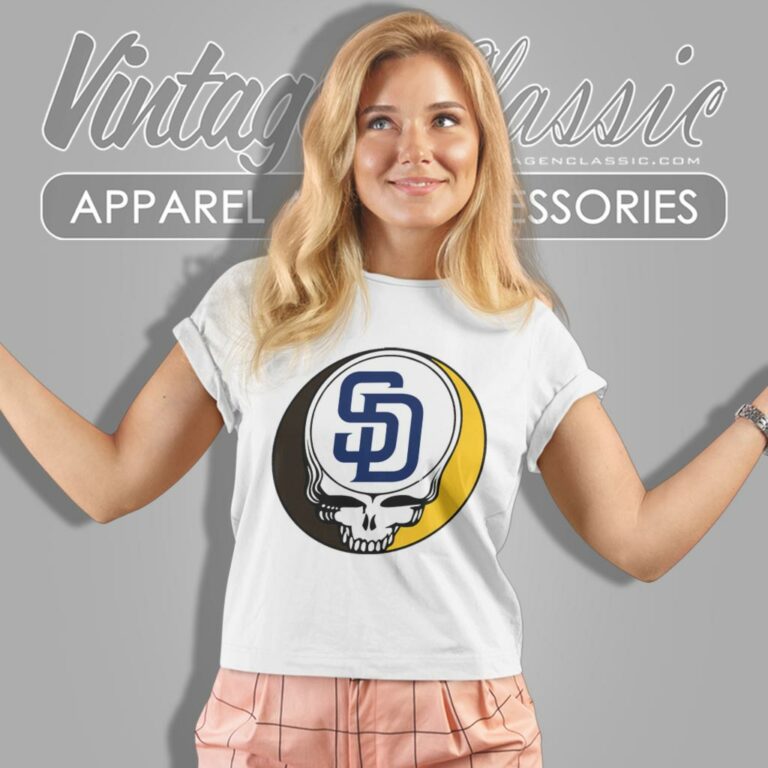 San Diego Padres Grateful Dead Steal Your Face Women T Shirt San Diego Padres Grateful Dead Steal Your Face Women T Shirt
