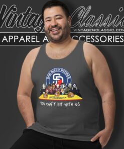 San Diego Padres Horror Movies You Cant Sit With Us Halloween Tank Top Racerback