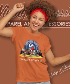 San Diego Padres Horror Movies You Cant Sit With Us Halloween Women T Shirt