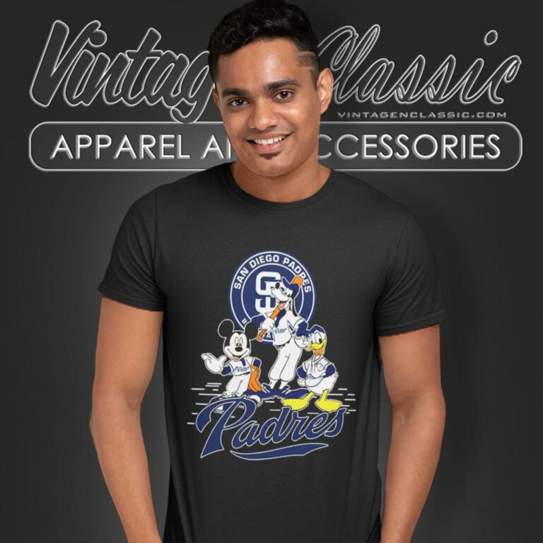 San Diego Padres Mickey Mouse Donald Duck Goofy T Shirt San Diego Padres Mickey Mouse Donald Duck Goofy T Shirt
