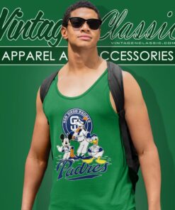 San Diego Padres Mickey Mouse Donald Duck Goofy Tank Top Racerback