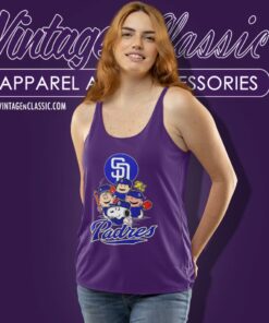 San Diego Padres Snoopy The Peanuts Shirt 4 San Diego Padres Snoopy The Peanuts Tank Top Racerback
