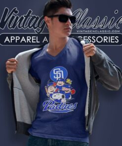 San Diego Padres Snoopy The Peanuts Shirt 5 San Diego Padres Snoopy The Peanuts V Neck TShirt