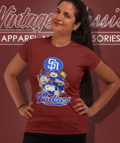 San Diego Padres Snoopy The Peanuts Shirt 6 San Diego Padres Snoopy The Peanuts Women T Shirt