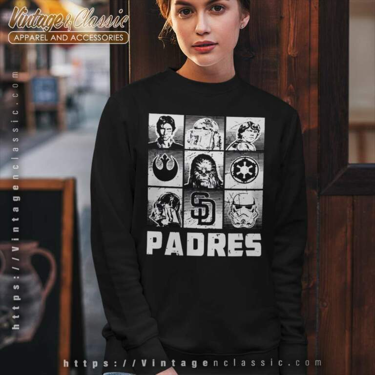 San Diego Padres Star Wars Heroes And Villains Sweatshirt San Diego Padres Star Wars Heroes And Villains Sweatshirt