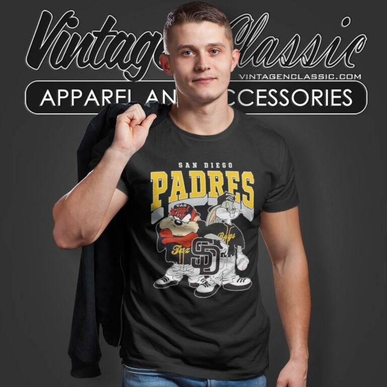 San Diego Padres Taz And Bugs Players T Shirt San Diego Padres Taz And Bugs Players T Shirt