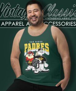 San Diego Padres Taz And Bugs Players Tank Top Racerback