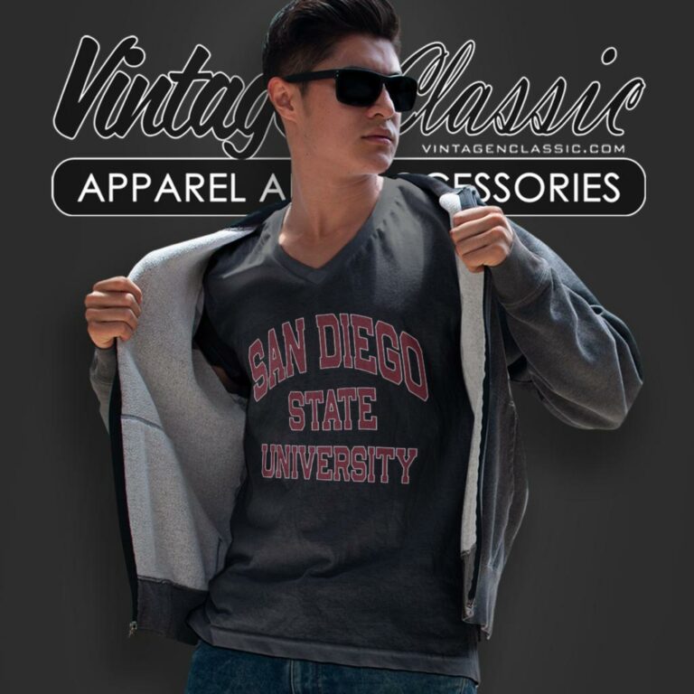 San Diego State University Classic V Neck TShirt San Diego State University Classic V Neck TShirt