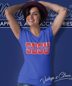 San Diego State University V Neck TShirt