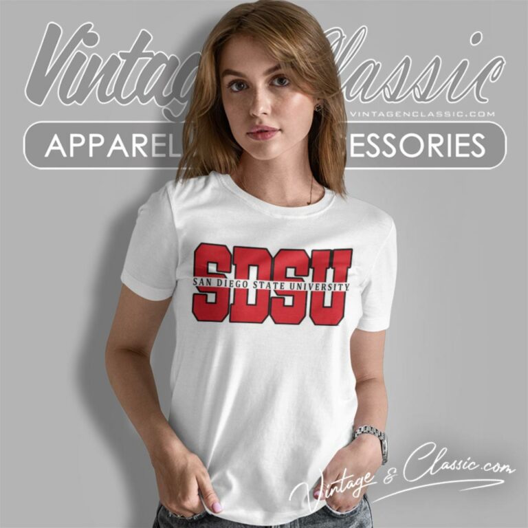 San Diego State University Women T Shirt San Diego State University Women T Shirt
