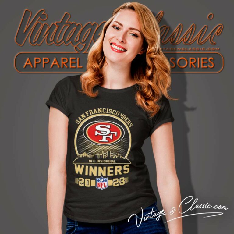 San Francisco 49ers 2023 Nfc Divisional Winners Nfl Women TShirt San Francisco 49ers 2023 Nfc Divisional Winners Nfl Women TShirt